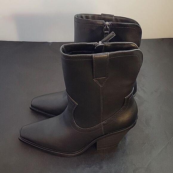 BRAND NEW SCOOP NYC WOMEN'S WESTERN MID -CALF HEELED BOOTIES - Picture 5 of 16